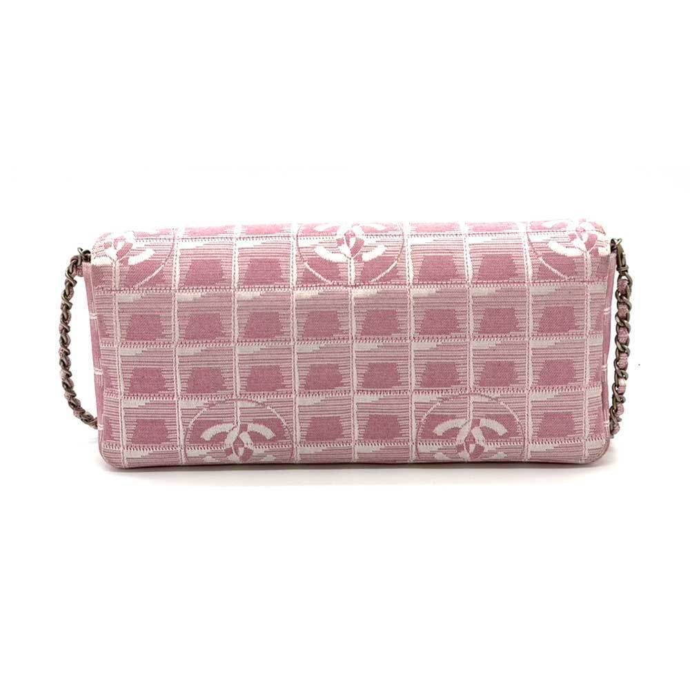 Chanel Bag Mark Horizontal Shoulder Long Nylon Coco Pink